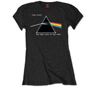 Pink Floyd Dark Side of the Moon Courier Black M Donna Maglietta