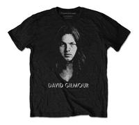 Pink Floyd David Gilmour T-Shirt Originale Cotone Nero Manica Corta