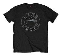 Pink Floyd T Shirt Diamante Circle Logo Nuovo Ufficiale Unisex Nero