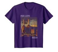 Pink Floyd Faded Animals Maglietta, Bambini, Viola, 8 Anni