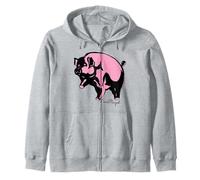 Pink Floyd Flying Pig Classic Rock Band Icona Felpa con Cappuccio