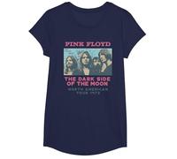 Pink Floyd Il Lato Oscuro della Luna Tour 1973 Maglietta, Ragazze, Navy, S