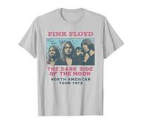 Pink Floyd Il Lato Oscuro della Luna Tour 1973 Maglietta, Uomo, Argento, XL