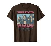 Pink Floyd Il Lato Oscuro della Luna Tour 1973 Maglietta, Uomo, Marrone, L