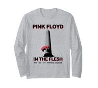 Pink Floyd in Carne ed Ossa Stadium di Anaheim 1977 Maglia a Manica