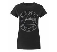 Pink Floyd Nero Dark Side Of The Moon Prism Print T-shirt a maniche corte Donne