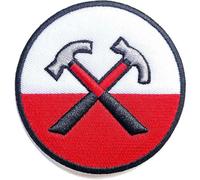 Pink Floyd - Pink Floyd Patch The Wall 3D Hammers Circle Ufficiale Embroidered Woven Iron On Size One Size
