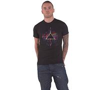 Pink Floyd Maglietta Dark Side of the Moon Pink Splatter Unisex Black 2XL