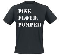 Pink Floyd Pompeii Stencil Uomo T-Shirt Nero S 100% Cotone Regular