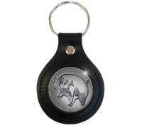 Pink Floyd Portachiavi in pelle di mai, Nero/argento, Taglia unica, Classico