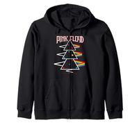 Pink Floyd Rainbow Prism Triangolo Stack Psichedelico Felpa con Cappuccio