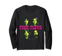 Pink Floyd Retro Band Ritratto Classico Rock Maglia a Manica