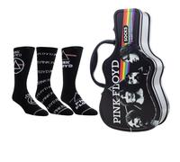 Pink Floyd Socks 3 Pack In Guitar Tin (One Size) NUOVO