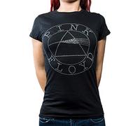 Rock Off Trade T-shirt Pink Floyd logo circolare nero M donna