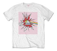 Pink Floyd - T-Shirt # S White Unisex # Lichtenstein Prism