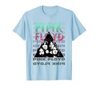 Pink Floyd The Band Maglietta, Uomo, Celeste, XXL