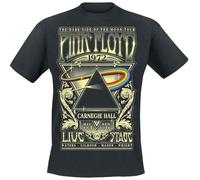 Pink Floyd The Dark Side of The Moon - Live On Stage 1972 Uomo T-Shirt Nero 100% Cotone Regular