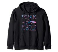 Pink Floyd US Tour 1973 Dark Side Prisma Triangolo Felpa con Cappuccio