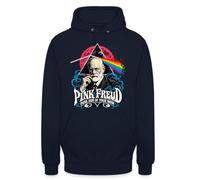 Pink Freud - Felpa con cappuccio unisex Dark Side of Your Mom | Illustrazione umoristica di Sigmund Freud, perfetta per gli appassionati di musica e psicologia.