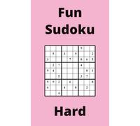Pink Fun Sudoku Book, 9x9 Puzzles, 150 Pages, 5x8, Hard