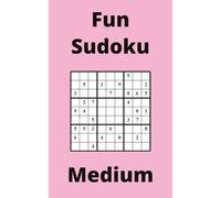Pink Fun Sudoku Book, 9x9 Puzzles, 150 Pages, 5x8, Medium