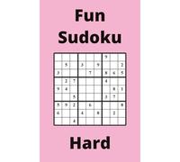 Pink Fun Sudoku Book, 9x9 Puzzles, 50 Pages, 5x8, Hard