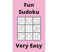 Pink Fun Sudoku Book, 9x9 Puzzles, 50 Pages, 5x8, Very Easy
