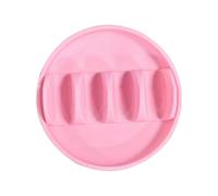 (Pink) Functional Tacos Shell Rack For Grilling Tailgates Family Nights Heat Resistant Easy Cleaning Silicone Construction Yellow