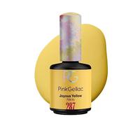 Pink Gellac Smalto gel UV - 287 Joyous Yellow 15 ml - Smalto a lunga durata Shellac giallo - Gel UV per unghie di 14 giorni in qualità salone - Made in Holland
