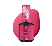 Pink Gellac Watermelon Pink Gel Nail Polish 0.5 oz - Gel Nail Color Watermelon Pink - Refreshing Gel Polish Pink - Gel Color for Nail Art - UV Polish Made in the Netherlands
