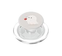 Pink Ghost Holding a Cherry Kawaii per gli amanti di Halloween PopSockets PopGrip per MagSafe