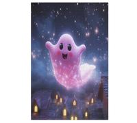 Pink Ghost Puzzle Games for Adults E Bambini - for Creativity And Mindfulness - Challenging Jigsaw Puzzles 1000 Pezzi for Family 78×53cm
