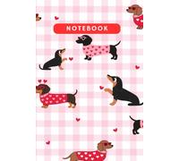 Pink Gingham Dachshund Notebook: Cute Lined Journal for Dachshund Lovers | Dog Lover Gift | 6 x 9 Inch, 120 Pages