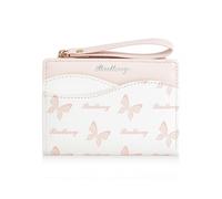 (Pink)Girls everyday mini wallet multi-card organiser Fashion-Forward Student-Friendly Daily commute essential