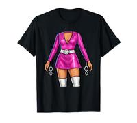 Pink Glam Disco Diva Design 1970 Dance Party Maglietta