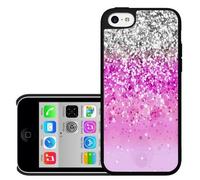 Pink Glitter Hard Snap On Case (iPhone 5c) by supermalls