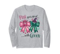 Pink Goes Good With Green Principessa Strega Magia Fantasy Maglia a Manica