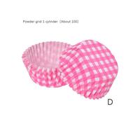 (Pink grid)Quality Paper Cupcake & Muffin Cases - 100Pcs Baking Cups