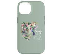 Pink Hummingbird Enjoy the Little Things Humming Bird Sage Custodia per iPhone 14