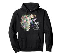 Pink Hummingbird Enjoy The Little Things Humming Bird Sage Felpa con Cappuccio