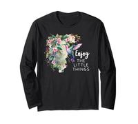 Pink Hummingbird Enjoy The Little Things Humming Bird Sage Maglia a Manica