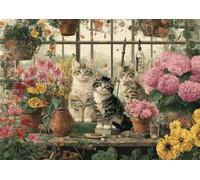 Pink Hydrangea 1000 Piece Jigsaw Puzzles for Adults, Colourful, Challenging & Brainteasing Adult puzzles 1000 Pieces Cat, Fun jigsaws for The Whole Family 30x20 inch