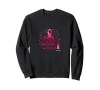 Pink Is My Power - Supporto per la sensibilizzazione al Cancro al Seno Felpa, Unisex per Adulti, Nero, XXL