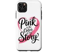 Pink Is The Color Of My Story - Nastro a forma di cuore Custodia per iPhone 11 Pro Max