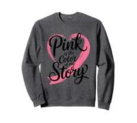 Pink Is The Color of My Story - Nastro a Forma di Cuore Felpa
