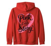 Pink Is The Color of My Story - Nastro a Forma di Cuore Felpa con Cappuccio