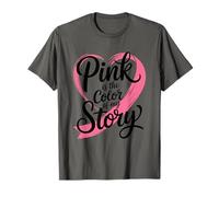 Pink Is The Color of My Story - Nastro a Forma di Cuore Maglietta