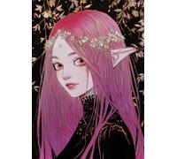Pink Ivory - Elven Fantasy Journal - A4 0.5cm (0.196 inch) 120 pages Diced Paper: Graph paper Notebook for Writers, RPG Players and Fantasy Fans