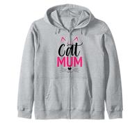 Pink Kitty Cute Whiskers & Orecchie Gatto Mamma Felpa con Cappuccio