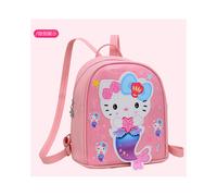 (Pink Kitty) Zaino per ragazze delizioso e alla moda con personaggi anime, perfetto per la scuola e
